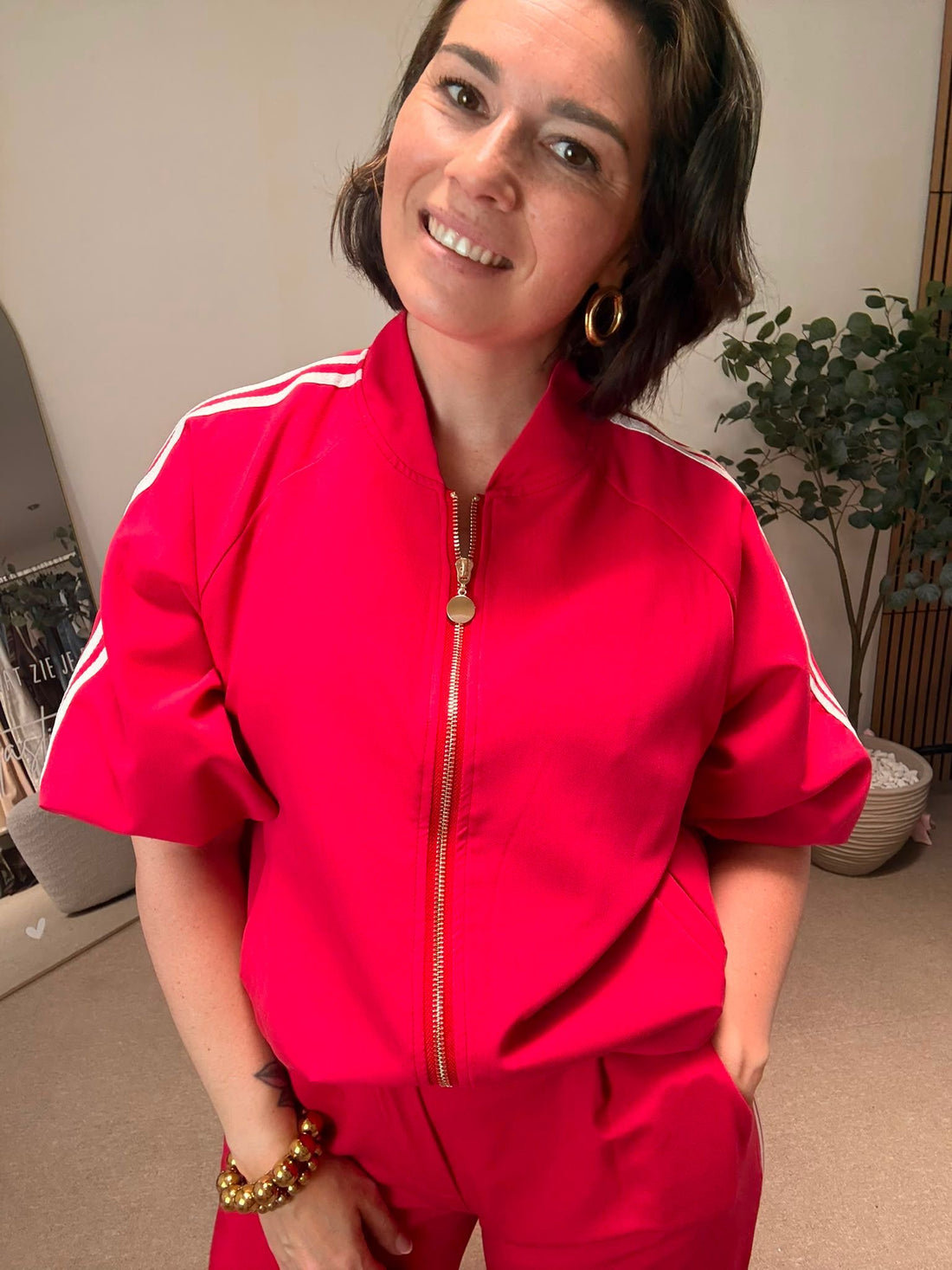 Nina Blazer - Roze/Rood