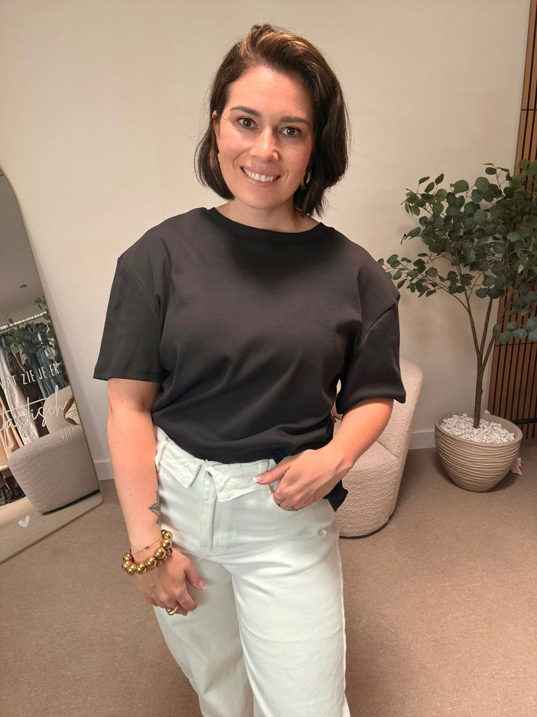 Basic shirt Nicole - Zwart