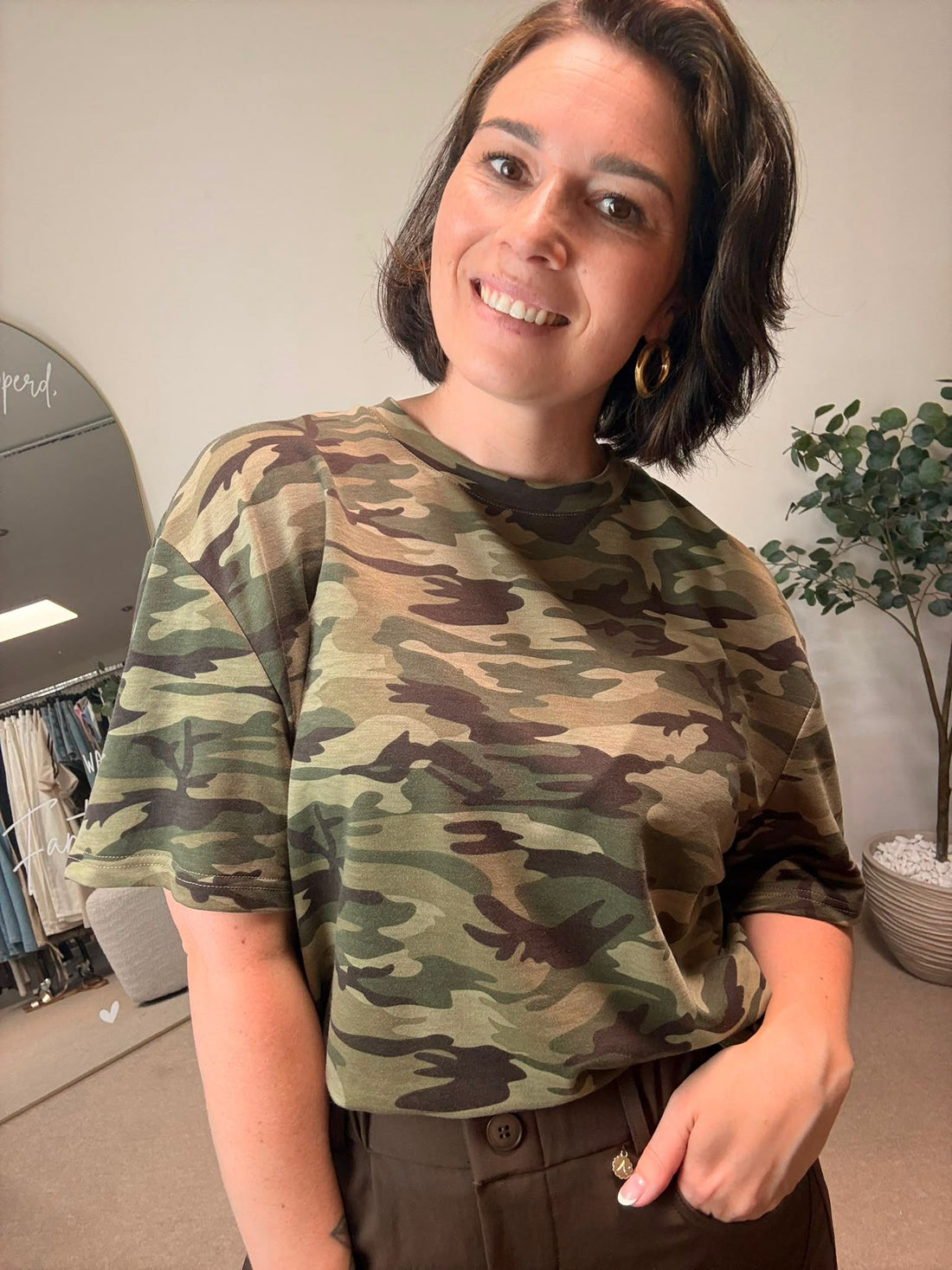 Basic shirt Nicole - Army