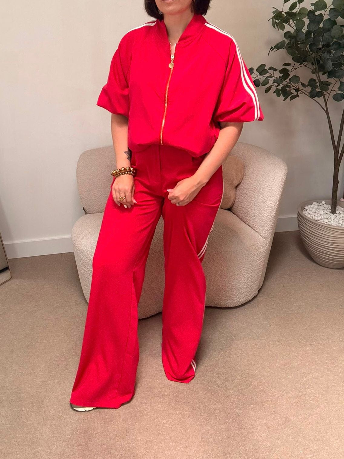 Nina broek - Roze/Rood
