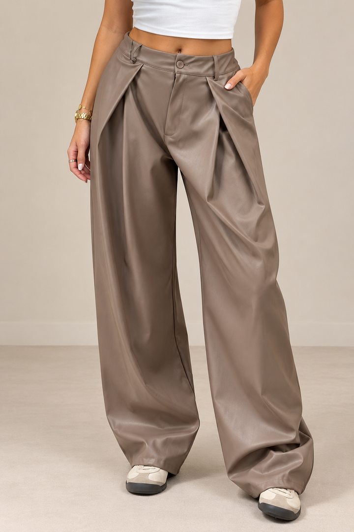 Broek Joann – Taupe