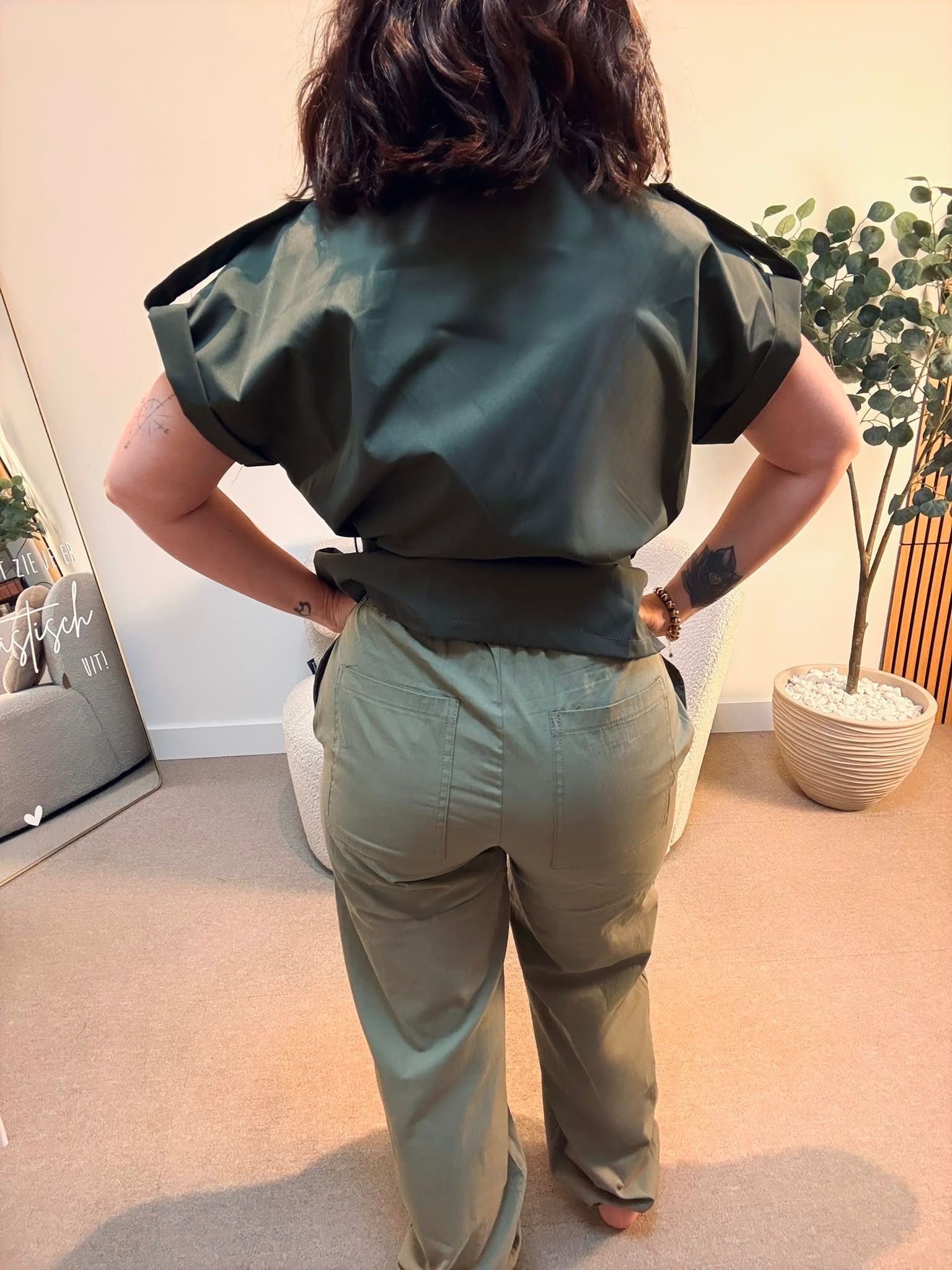 Broek Lynn - Kaki