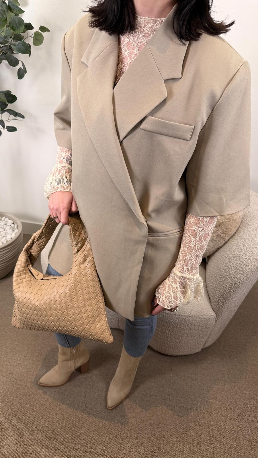 Isabelle Woven Shoulder Bag