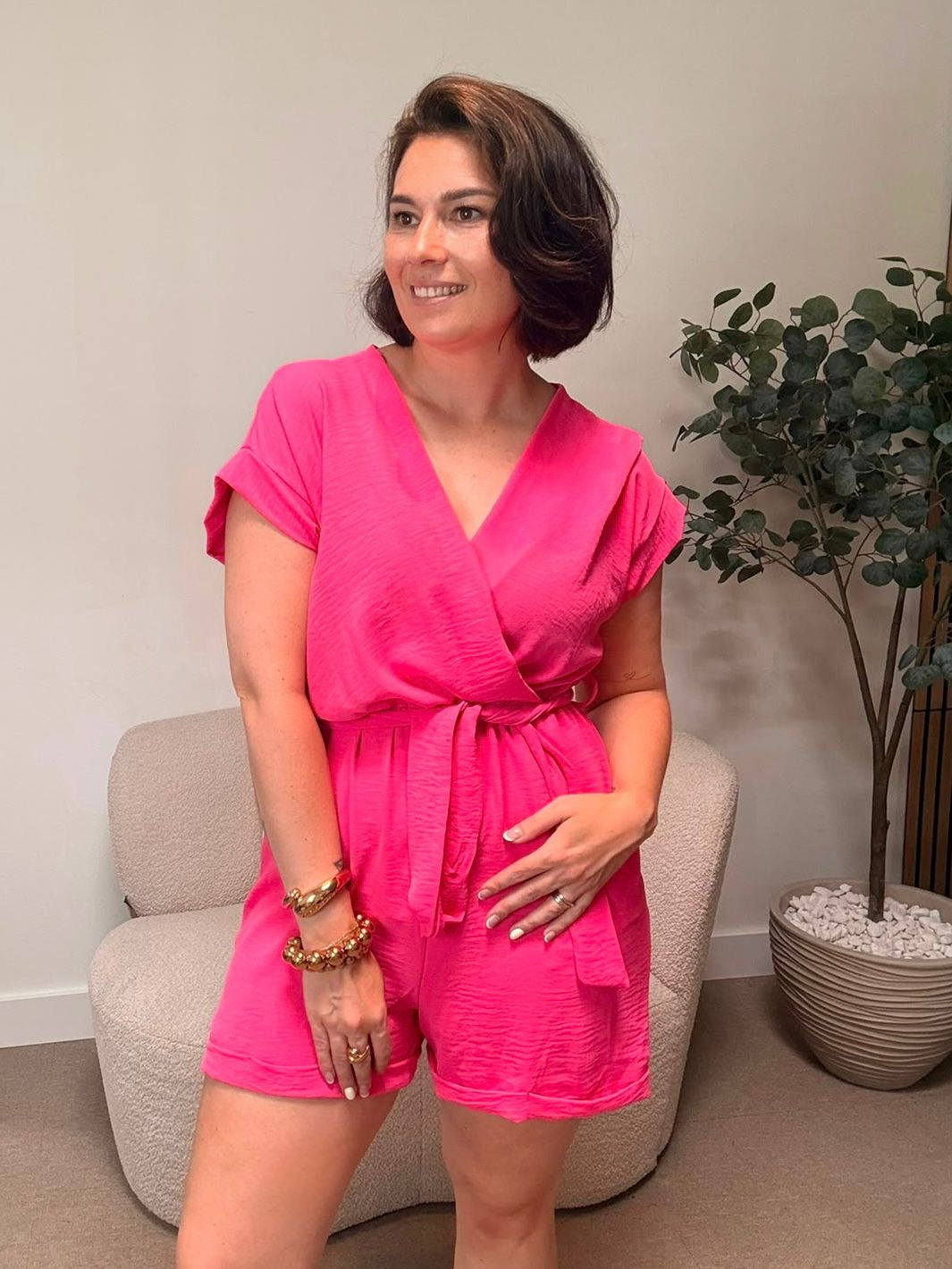 Playsuite Roos - Roze