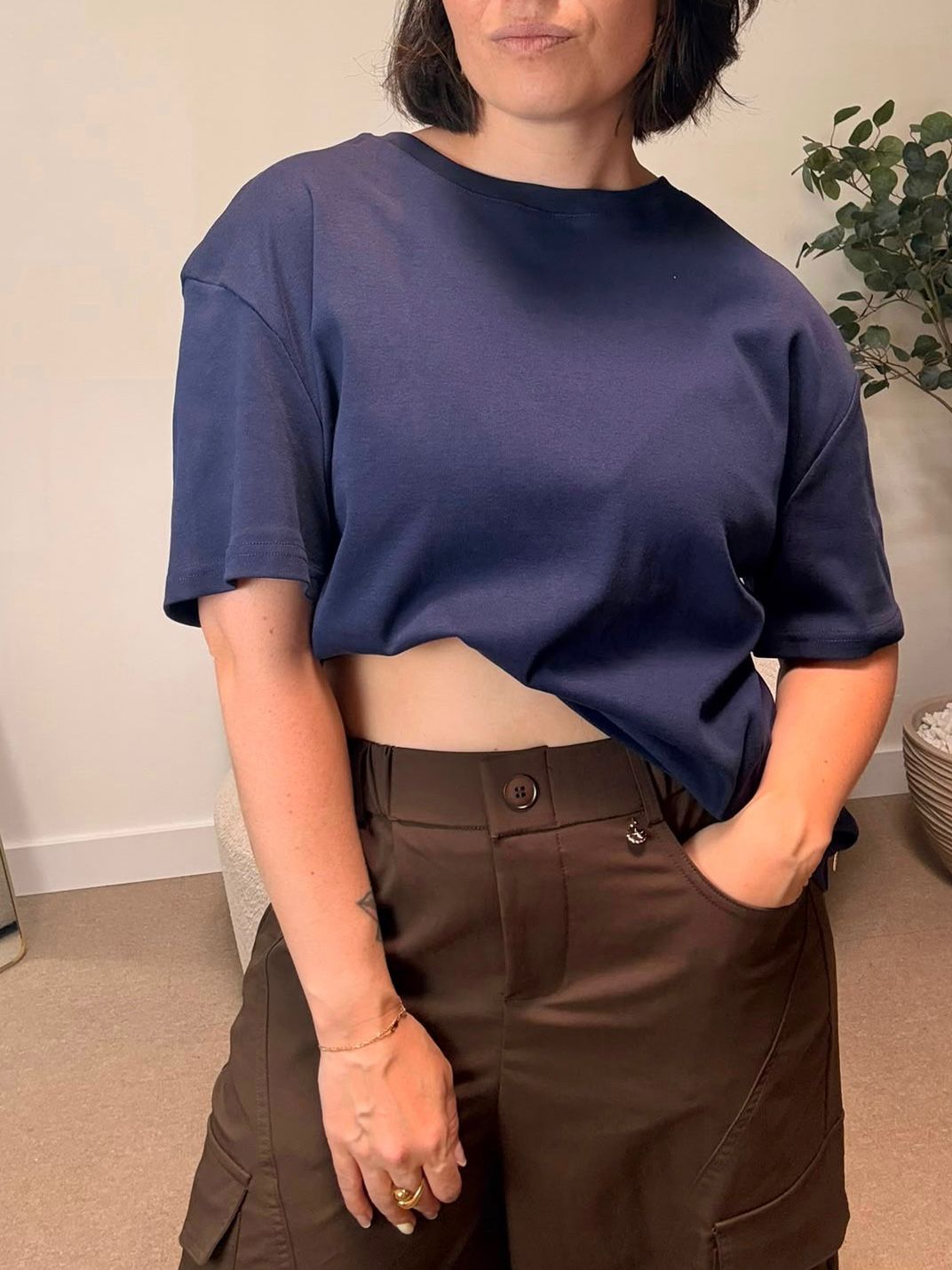 Basic shirt Nicole - Navy