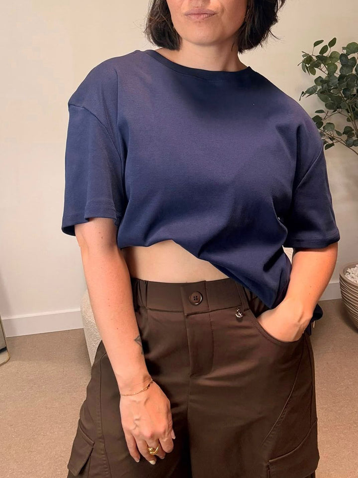 Basic shirt Nicole - Navy
