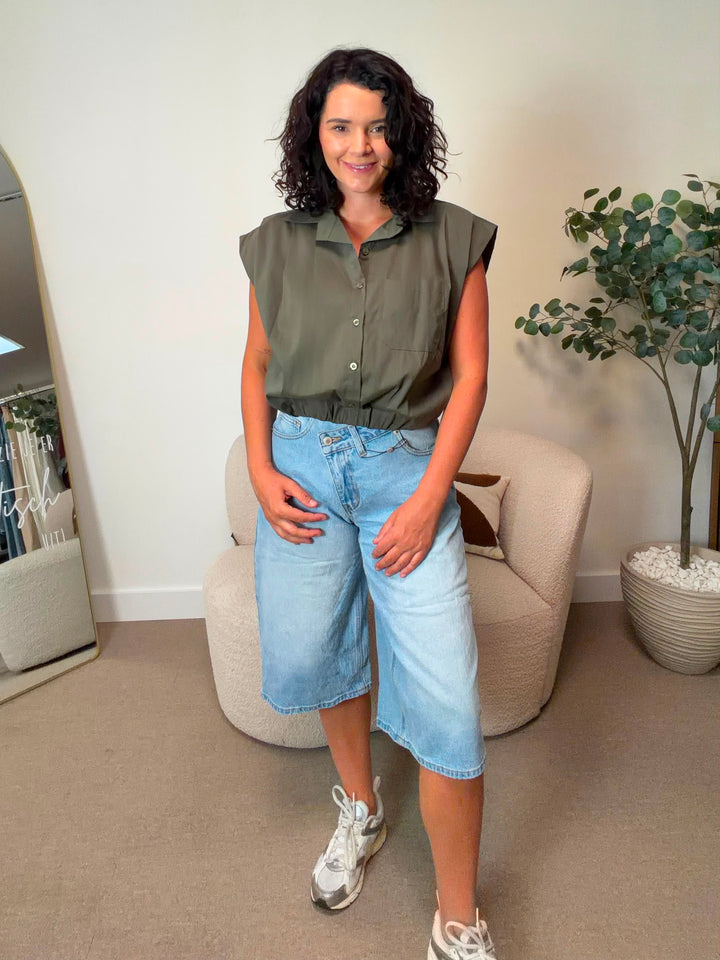 Blouse Pia - Kaki