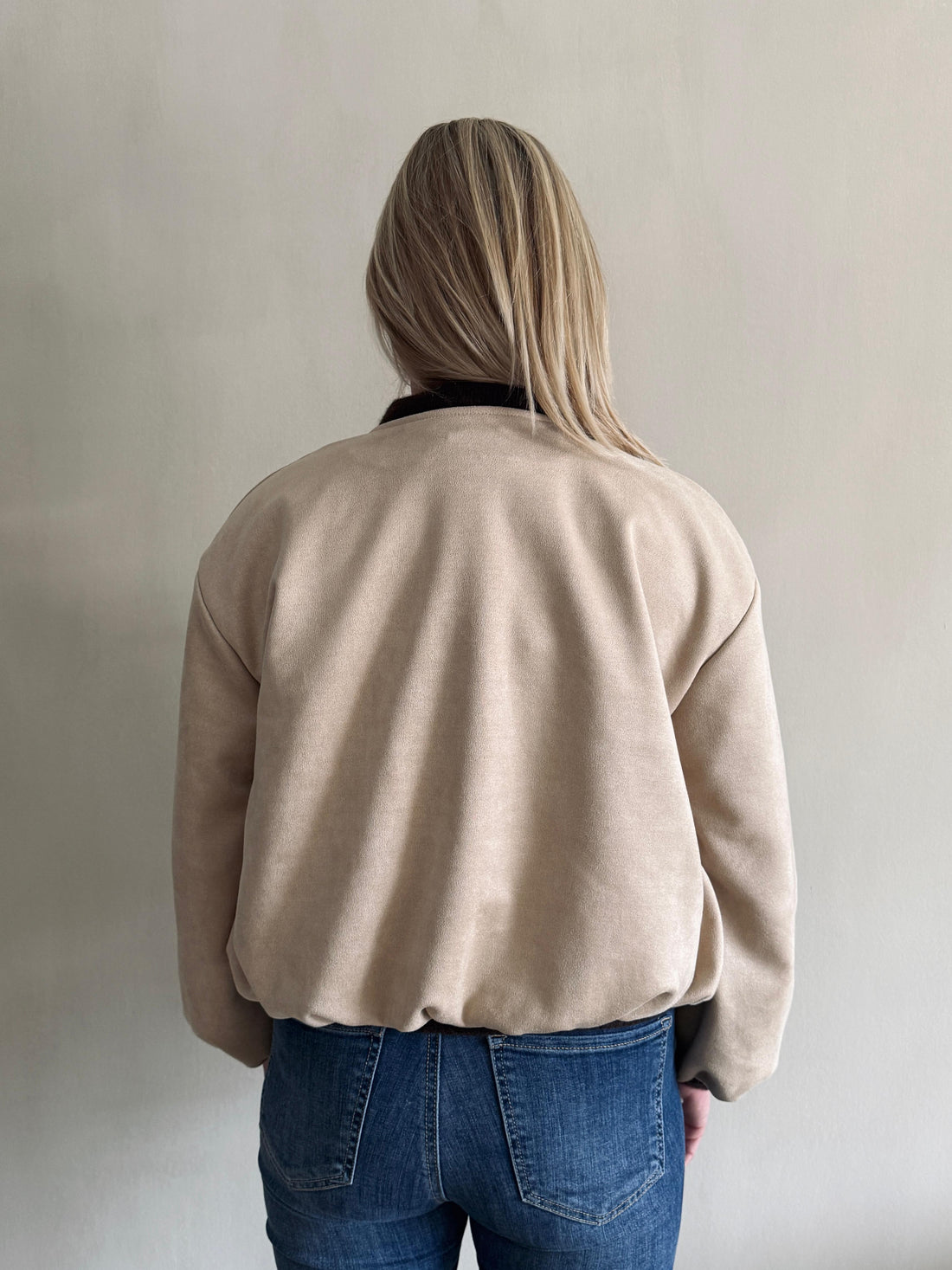 Suéde look jas Nina