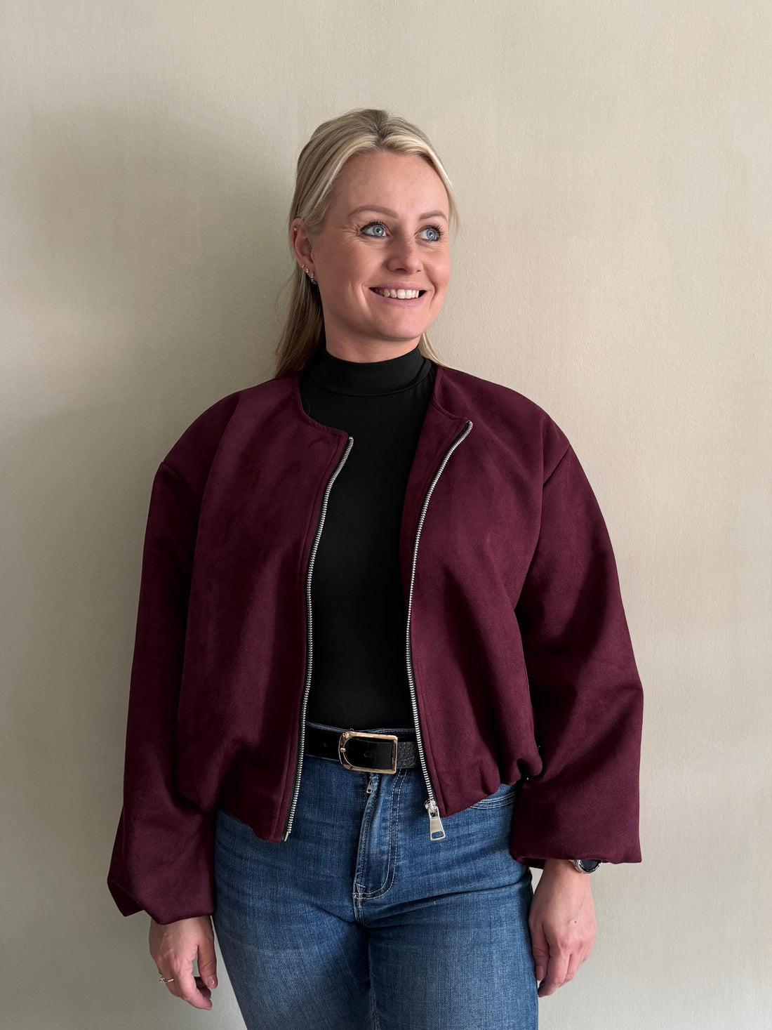 Suéde look jas Nina