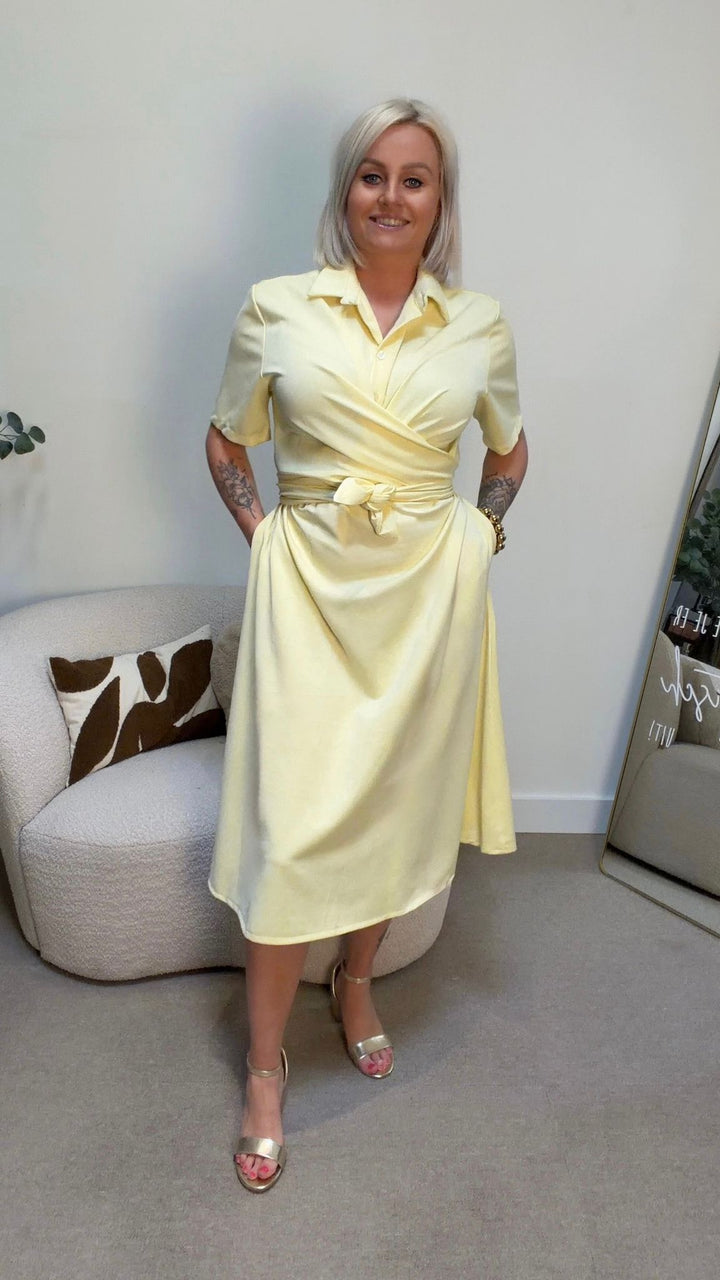 Jurk Elena - Butter Yellow